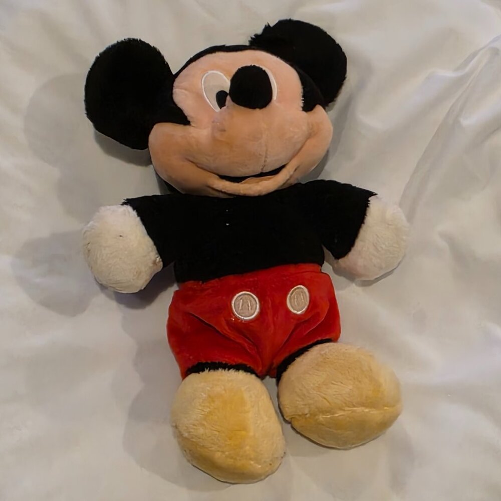 Vintage Mickey Mouse Plush Toy Stuffed Animal Plushie